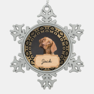 Adorno De Peltre Tipo Copo De Nieve Navidades de oro negro Personalizado de vacaciones