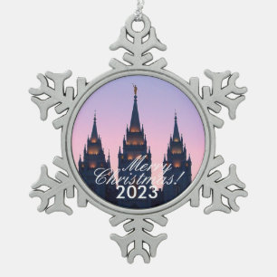 Adorno De Peltre Tipo Copo De Nieve Navidades de SLC Temple