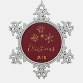 Adorno De Peltre Tipo Copo De Nieve Navidades decorativos de copos de nieve dorados