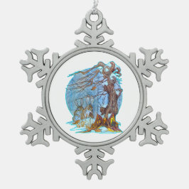 Adorno De Peltre Tipo Copo De Nieve Navidades del Ornamento Elf Hall