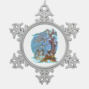 Adorno De Peltre Tipo Copo De Nieve Navidades del Ornamento Elf Hall