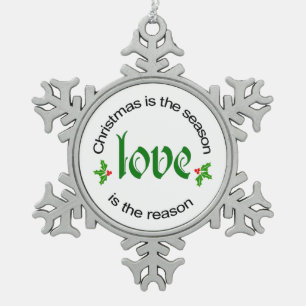 Adorno De Peltre Tipo Copo De Nieve Navidades - El amor es la razón del ornamento
