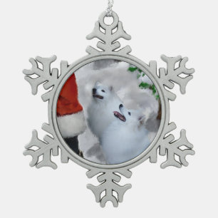 Adorno De Peltre Tipo Copo De Nieve Navidades esquimales de Estados Unidos