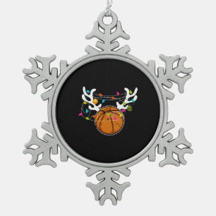 Adorno De Peltre Tipo Copo De Nieve Navidades iluminan baloncesto bolas divertidas nav