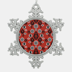 Adorno De Peltre Tipo Copo De Nieve Navidades Nutcracker Baubles