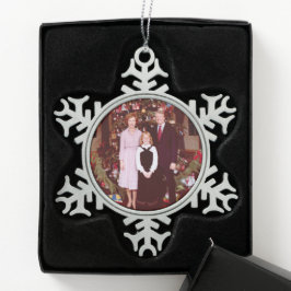 Adorno De Peltre Tipo Copo De Nieve Navidades Presidente James Jimmy Carter Casa Blanc