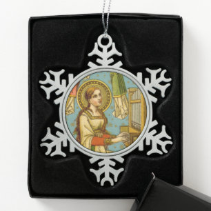 Adorno De Peltre Tipo Copo De Nieve NeoGótico St. Cecilia de Roma (BNG 02)