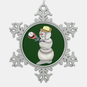 Adorno De Peltre Tipo Copo De Nieve Nevada de béisbol