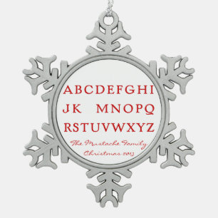 Adorno De Peltre Tipo Copo De Nieve Ningún L "chiste" (Noel)