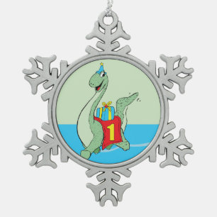 Adorno De Peltre Tipo Copo De Nieve Niño, Dinosaurio de cumpleaños