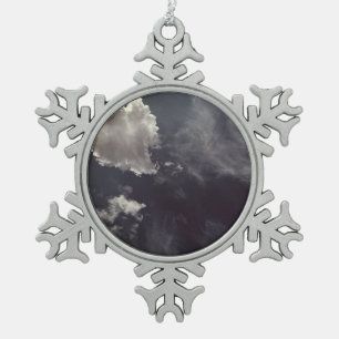 Adorno De Peltre Tipo Copo De Nieve nube metalizado