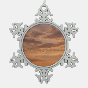 Adorno De Peltre Tipo Copo De Nieve Nubes al Atardecer II Pastel Naturaleza Abstracta
