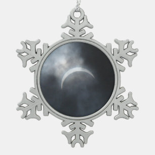 Adorno De Peltre Tipo Copo De Nieve Nubes espeluznantes de tormenta del eclipse 2017