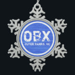 Adorno De Peltre Tipo Copo De Nieve OBX NC Outer Banks North Carolina Beach Holiday<br><div class="desc">~OBX Outer Banks North Carolina Beach Holiday Ornament Christmas.</div>