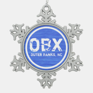 Adorno De Peltre Tipo Copo De Nieve OBX NC Outer Banks North Carolina Beach Holiday