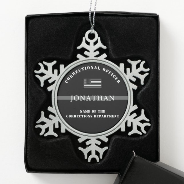 Adorno De Peltre Tipo Copo De Nieve Oficial de corrección de línea delgada de plata pe (Caja)