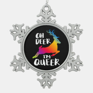Adorno De Peltre Tipo Copo De Nieve Oh Ciervo Orgullo Extravagante Estilo Artístico Mí