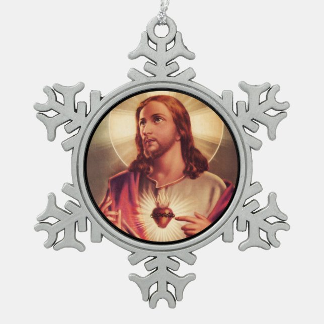 Adorno De Peltre Tipo Copo De Nieve Ojos salvadores elevados hacia el cielo (Anverso)