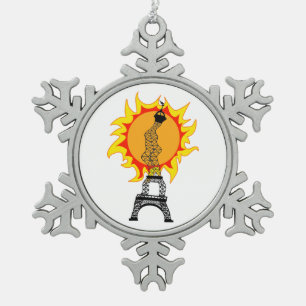 Adorno De Peltre Tipo Copo De Nieve Ola de calor europea