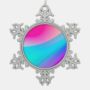 Adorno De Peltre Tipo Copo De Nieve Ombre acuarela abstracta pastel rosa azul