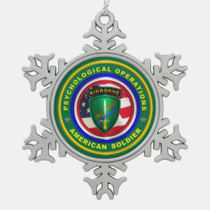 Adorno De Peltre Tipo Copo De Nieve Operaciones Psicológicas PSYOPS 