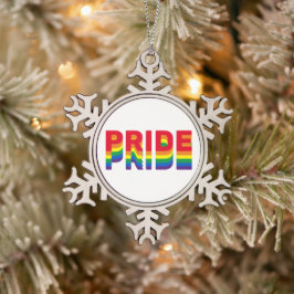 Adorno De Peltre Tipo Copo De Nieve Orgullo arcoiris colores gay lgbtq retro