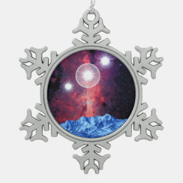 Adorno De Peltre Tipo Copo De Nieve Orión protagoniza la galaxia sobre espacio de las