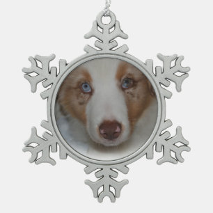 Adorno De Peltre Tipo Copo De Nieve Ornamento australiano del copo de nieve del pastor
