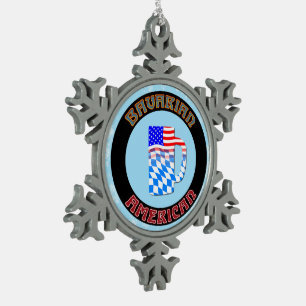 Adorno De Peltre Tipo Copo De Nieve Ornamento bávaro americano de árbol de navidad Ste