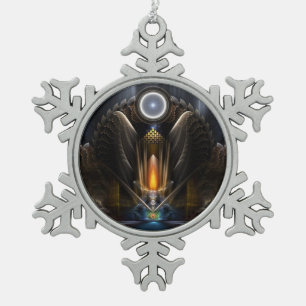 Adorno De Peltre Tipo Copo De Nieve Ornamento Cítrico De Templo De Karinos