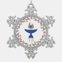 Ornamento con logo para el copo de nieve