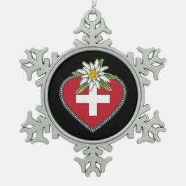 Adorno De Peltre Tipo Copo De Nieve Ornamento con marco de copo de nieve