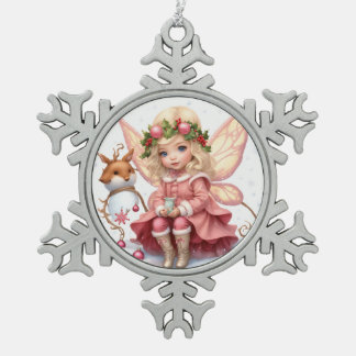 Adorno De Peltre Tipo Copo De Nieve Ornamento con marco de copo de nieve