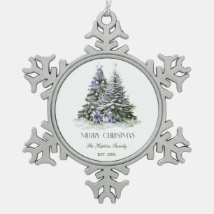 Adorno De Peltre Tipo Copo De Nieve Ornamento con marco de copo de nieve del árbol de 