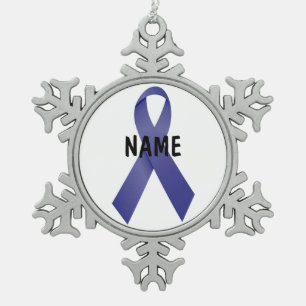 Adorno De Peltre Tipo Copo De Nieve Ornamento conmemorativo del cáncer de estómago