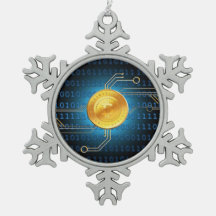 Ornamento Crypto del navidad del símbolo del