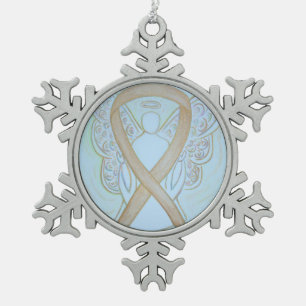 Adorno De Peltre Tipo Copo De Nieve Ornamento de ángel de la cinta de la toma de conci