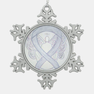 Adorno De Peltre Tipo Copo De Nieve Ornamento de ángel de la cinta de la toma de conci