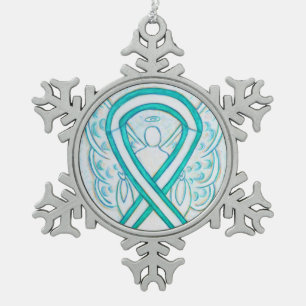 Adorno De Peltre Tipo Copo De Nieve Ornamento de ángel de la cinta de sensibilización 