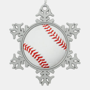 Adorno De Peltre Tipo Copo De Nieve Ornamento de béisbol