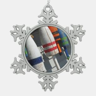 Adorno De Peltre Tipo Copo De Nieve Ornamento de Bouy de pesca