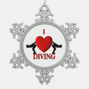 Adorno De Peltre Tipo Copo De Nieve Ornamento de copo de nieve con agua para bucear
