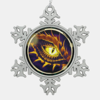Adorno De Peltre Tipo Copo De Nieve Ornamento de copo de nieve con ojos de crisma