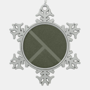Adorno De Peltre Tipo Copo De Nieve Ornamento de copo de nieve dividido diagonal - Per