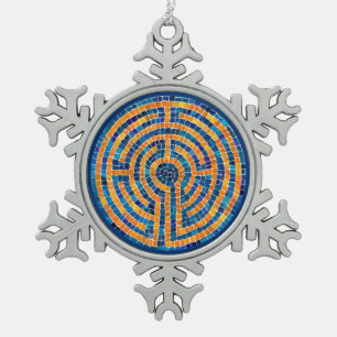 Adorno De Peltre Tipo Copo De Nieve Ornamento de copo de nieve LABYRINTH IV