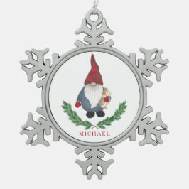 Adorno De Peltre Tipo Copo De Nieve Ornamento de copos de nieve para Navidades de Tomt