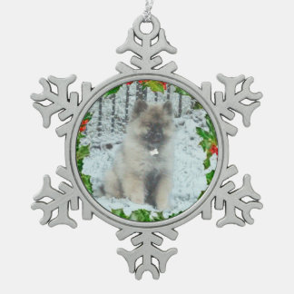 Adorno De Peltre Tipo Copo De Nieve Ornamento de encargo 1 del copo de nieve