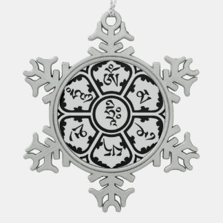Adorno De Peltre Tipo Copo De Nieve Ornamento de la escama de la nieve del mantra