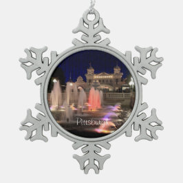Adorno De Peltre Tipo Copo De Nieve Ornamento de Navidad - Foto de Pewter Pittsburgh