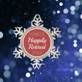 Adorno De Peltre Tipo Copo De Nieve Ornamento de Navidad retirado de Personalizado lin